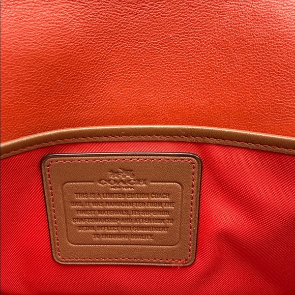 Coach Tan Leather Crossbody Bag - Picture 3 of 4